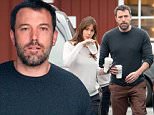 Scruffy Ben Affleck and makeup-free Jennifer Garner dress down for coffee