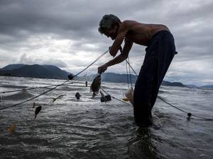 An Indonesian fisherman in Banda Aceh. Aceh was the closest major city to the epicentre of the 9.1-magnitude earthquake that caused the tsunami 10 years ago