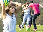 Picture Shows: Stacey Solomon, Steve-O  April 11, 2015
 
 ** Min Web / Online Fee &pound;150 For Set **
 
 Stacey Solomon and her new boyfriend Steve-O seen in a North London park playing football with Stacey's children and her father.
 
 ** Min Web / Online Fee &pound;150 For Set **
 
 Exclusive All Rounder
 WORLDWIDE RIGHTS
 Pictures by : FameFlynet UK &copy; 2015 Tel : +44 (0)20 3551 5049
 Email : info@fameflynet.uk.com